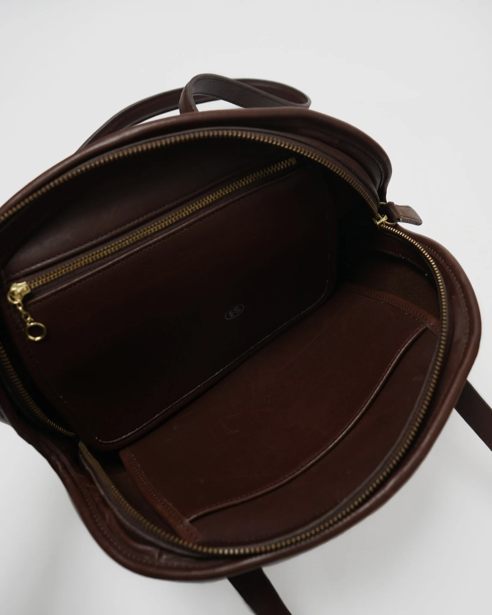Leather Shoulder Bag / Dark Brown - Image 3