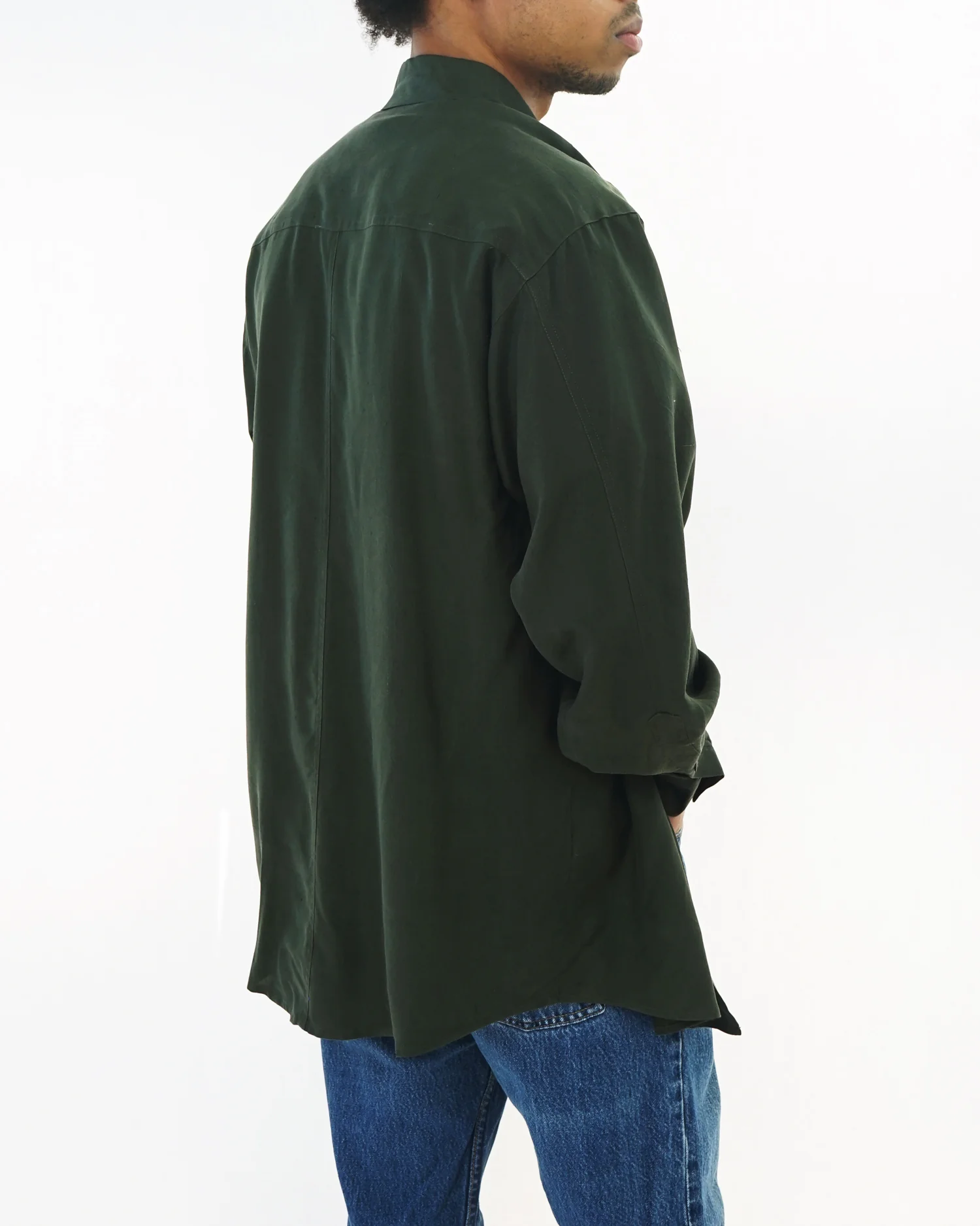 Silk Shirt / OD - Image 3