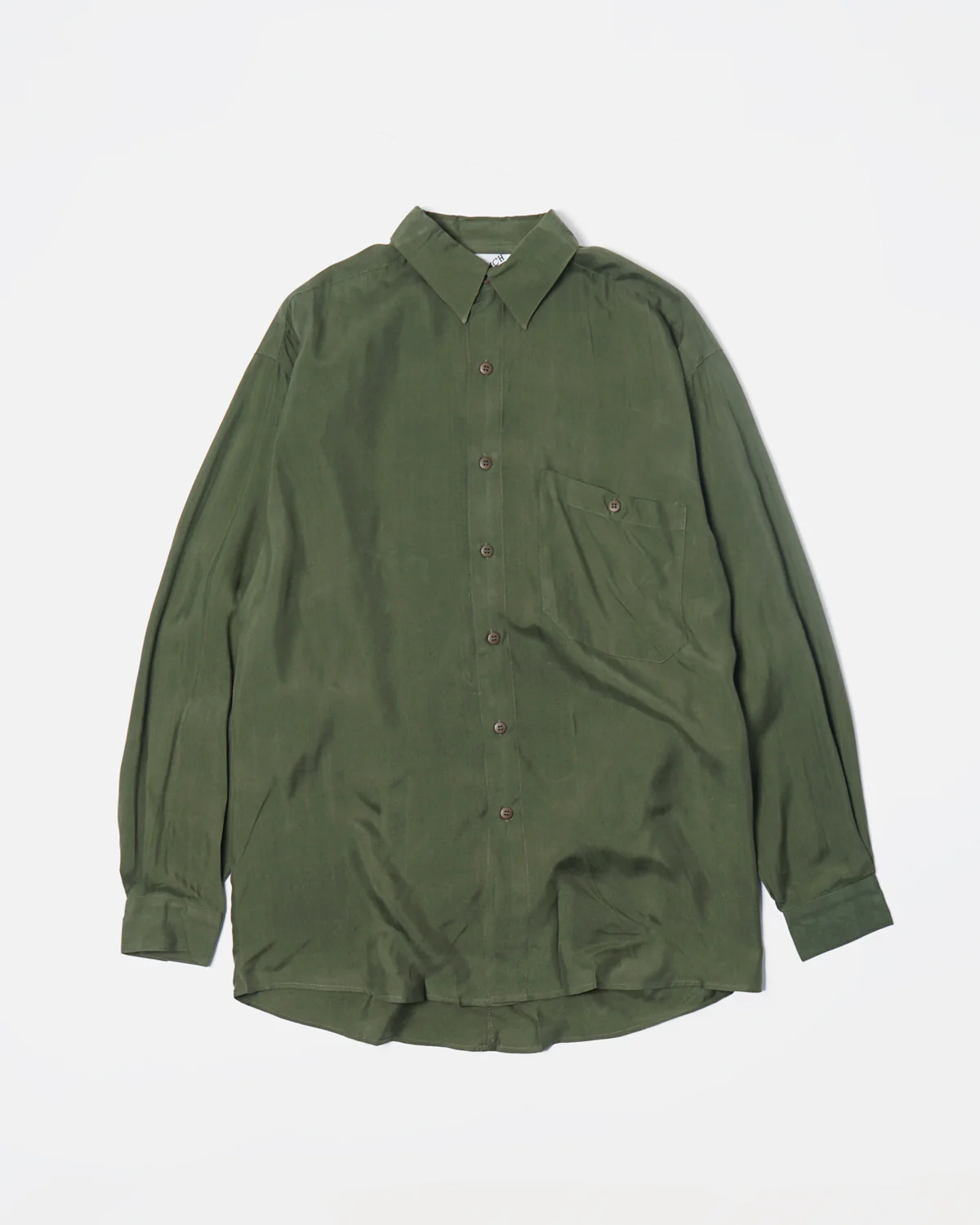 Silk Shirt / OD - Image 4