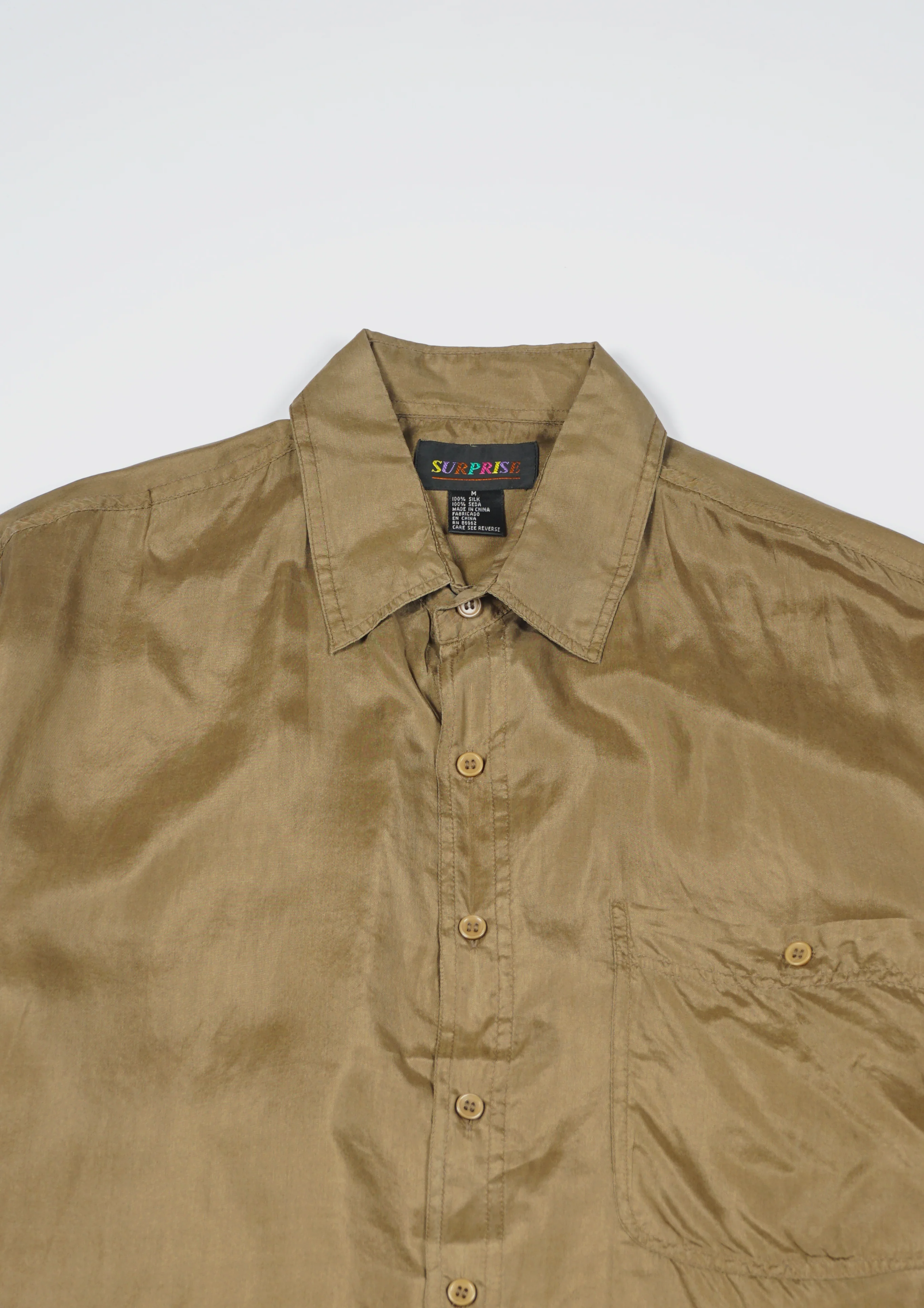 Silk Shirt Short Sleeve / Basic - Image 6